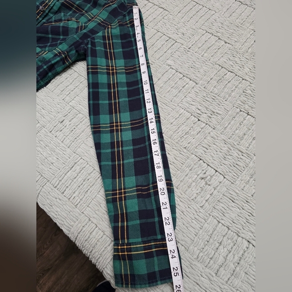 The North Face Button Shirt Long Sleeve Plaid Green MEN'S SIZE Medium 1 Pocket - Picture 10 of 10